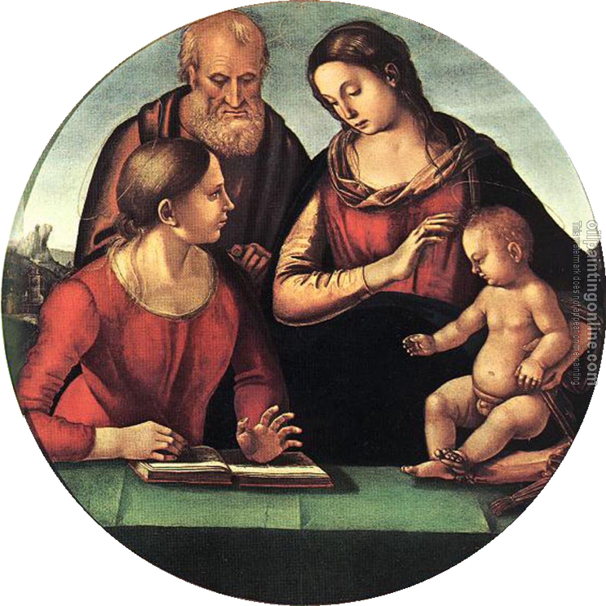 Signorelli, Luca - Madonna and Child with St Joseph and Another Saint